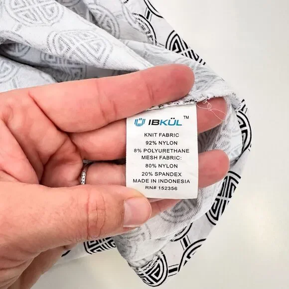 IBKUL Women's Long Sleeve Pullover Mock Neck 1/4 Zip Sz Medium Golf Tennis UPF - Picture 6 of 9